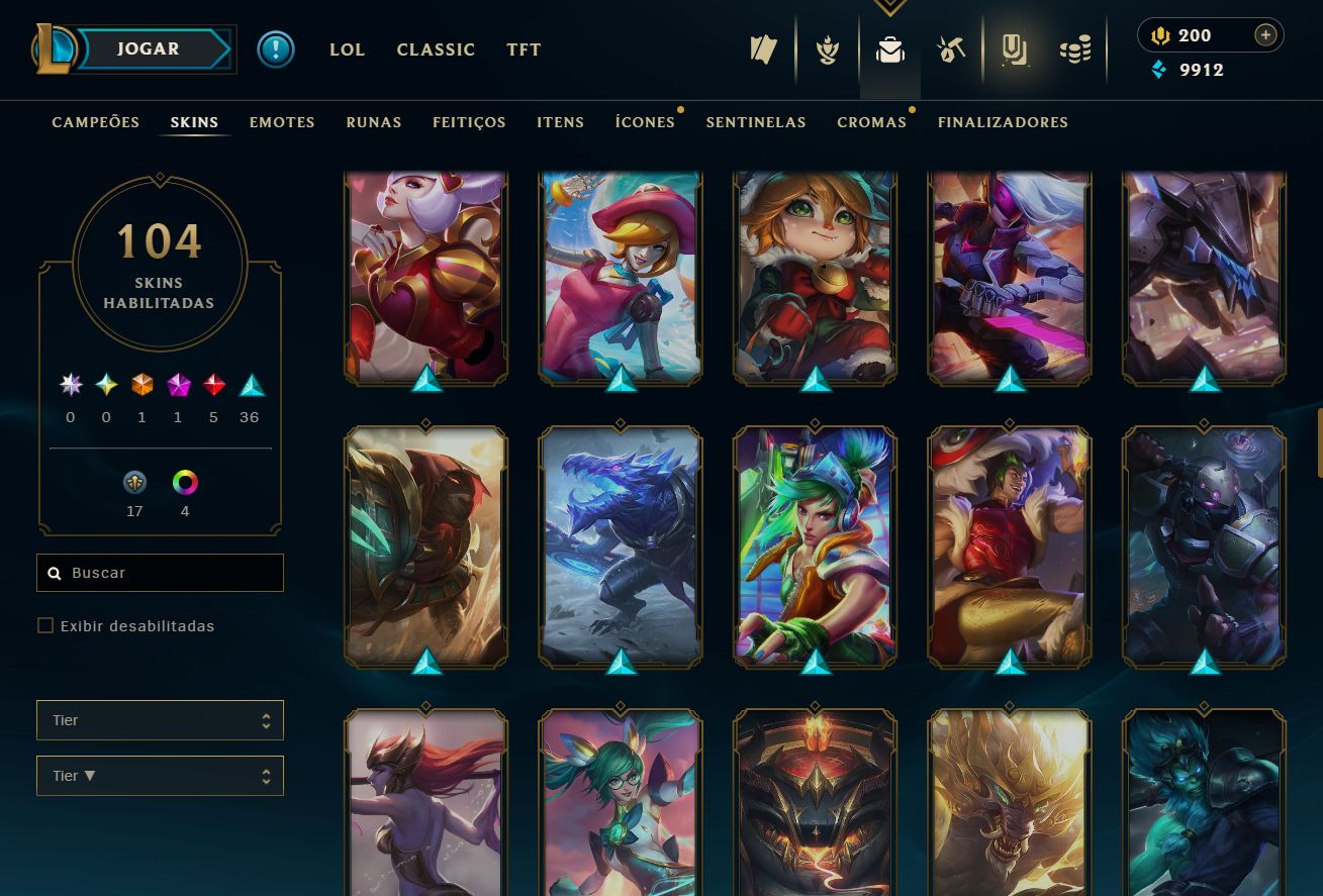 [ACESSO IMEDIATO] Bronze IV 104+ Skins 0% WR