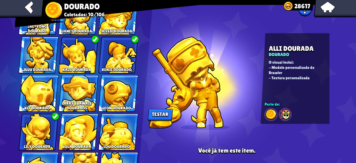 CONTA BRAWL STARS FULL COM DOIS REIS FRANKS E MESTRES 3!