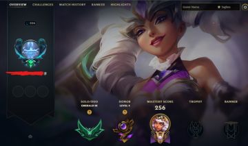 Conta Lol Esmeralda 141 Skins Lv 206