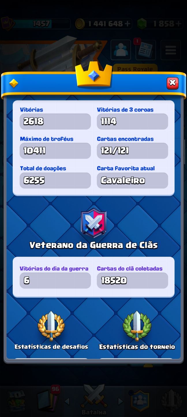 Combo de conta Supercell Clash Royale e Clash of clans