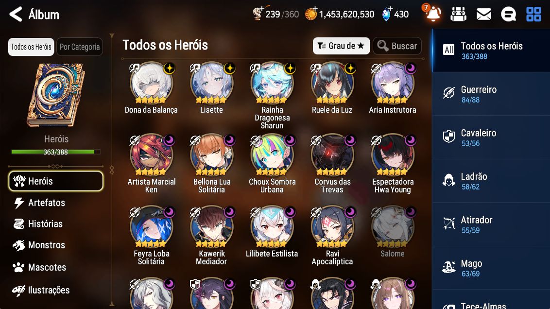 Conta Colecionador + Personagens de Collabs Antigos + 63 ML