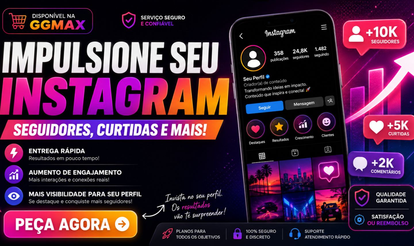 SEGUIDORES INSTAGRAM - CURTIDAS, VIEWES E MAIS!