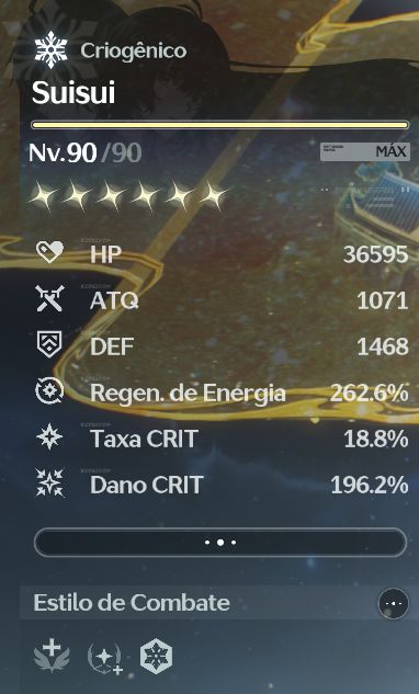 Conta endgame wuwa com MUITOS personagens meta + armas
