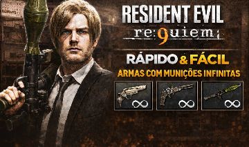 Resident Evil Requiem para PS5 Inicie o jogo com armas com munições infinitas