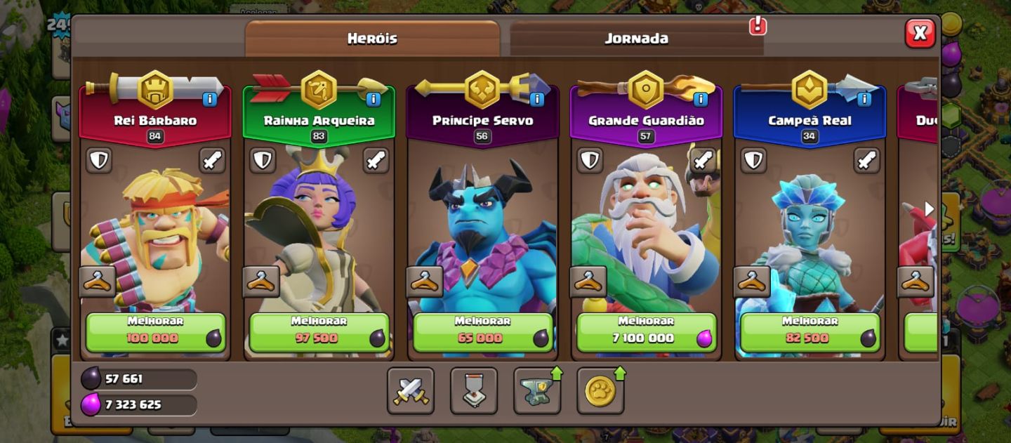 CONTA CLASH OF CLANS CV 17, VAI COM UMA DE CLASH ROYALE JUNTO