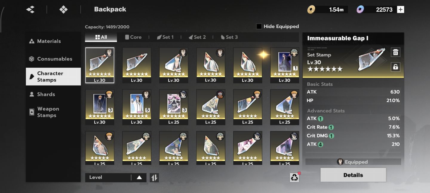 CONTA FORTE BLEACH SOUL RESONANCE AIZEN MAX, ICHIGO LV100 MUITOS ITENS/TICKETS