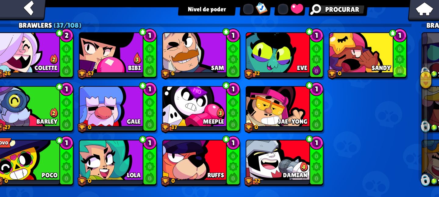 Brawl Stars 11,7K Troféus | 37 Brawlers | Conta Secundária