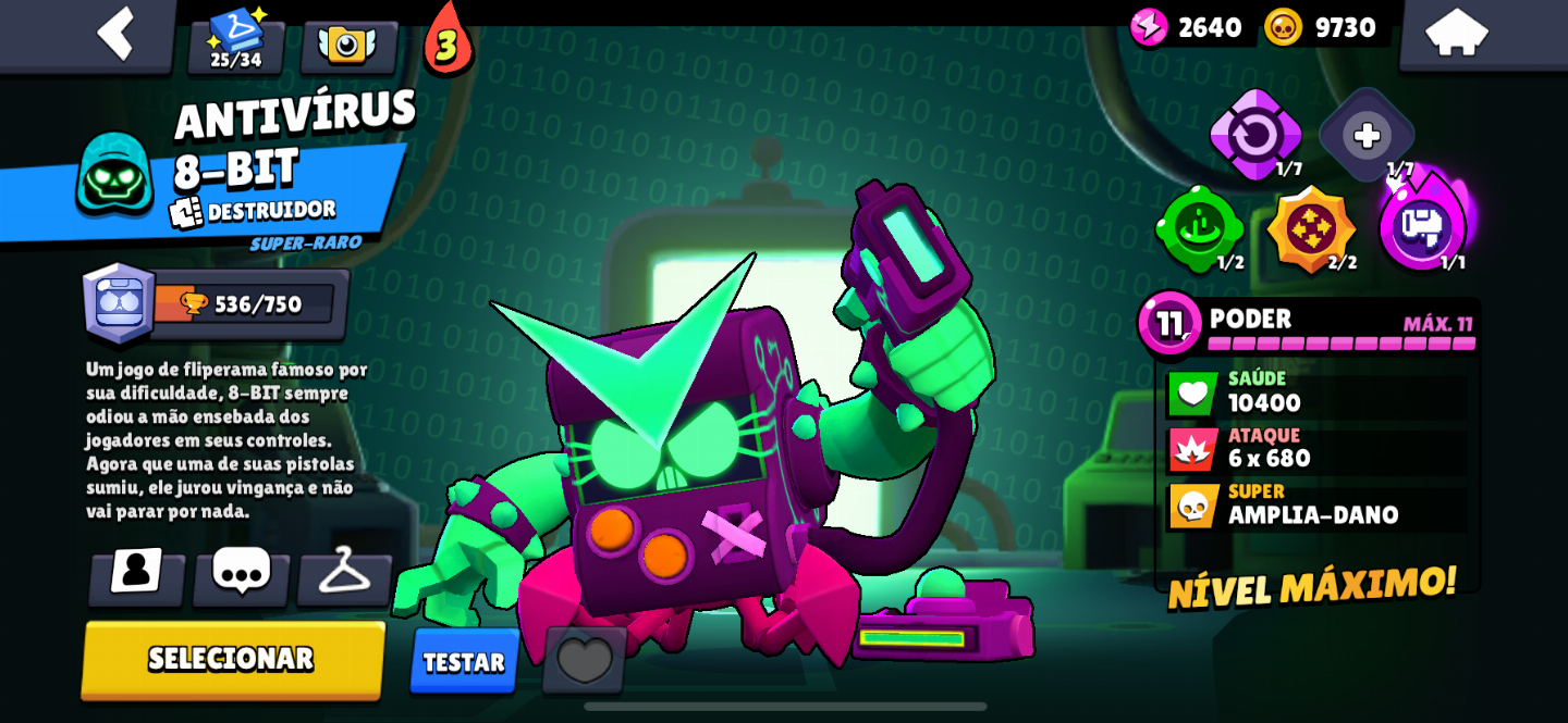 Conta de Brawl Stars muito rara com 92 Brawlers, 16 Hipers e 21 leves max