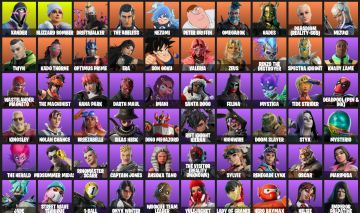 CONTA FORTNITE | 207 SKINS + DEADPOOL + SOLD SNAKE + PETER GRIFFIN + SIMPSONS