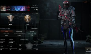 Conta ARENA BREAKOUT INFINITE PC, LVL30, Bancadas Full, Skins++, 350MM Stash