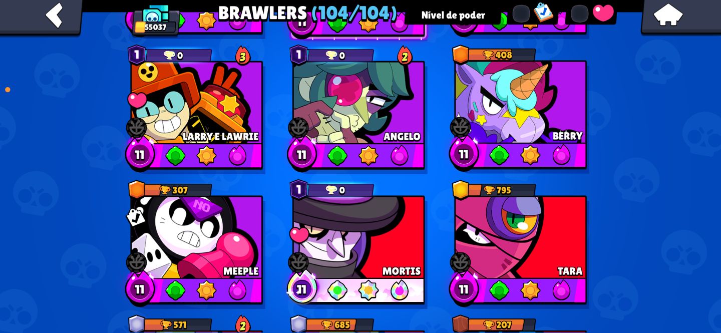 Essa conta muito boa de brawl stars conta full