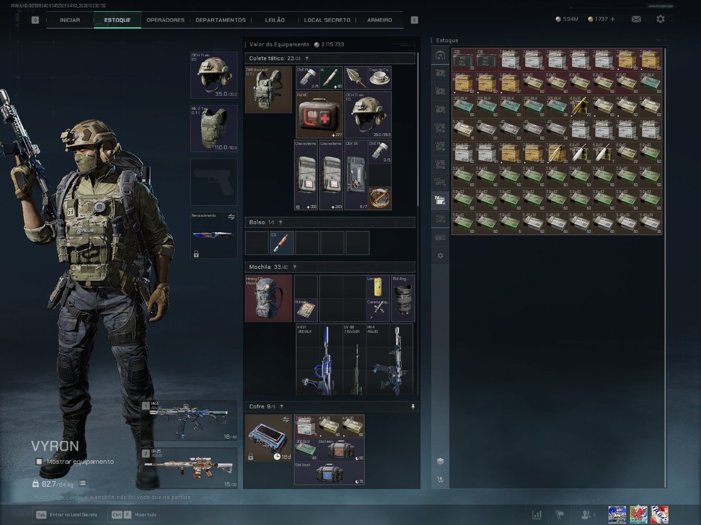 Delta Force - Conta Full TryHard + Steam | 860M | Skin Cofre 3x3 & Pinnacles