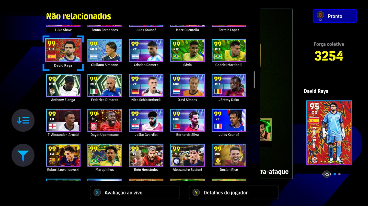 Conta Efootball Xbox/PC - Romario, Del Piero, Messi, Yamal e mtos outros