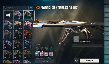 Conta de valorant com muitas skins