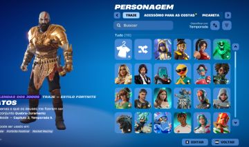 Conta fortnite com 116 skins e passe temporada x e passes do capitulo 2