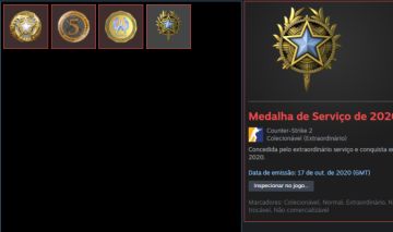 CONTA ANTIGA CS2 PRIME COM 4 MEDALHAS + 400 HORAS (PREMIER DISPONÍVEL) + BRINDE!