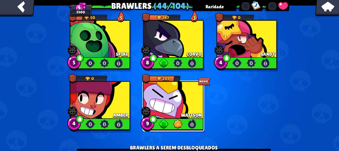 CONTA BRAWL STARS DE 2022 DIVERSOS RECURSOS!