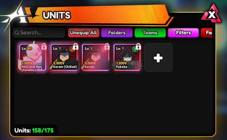 Conta 2 (Monarch) Sung Jin-woo & Igris + Chain Anime Vanguards + Gogeta SS4