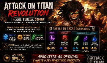 (FAMÍLIA,ITENS E ARTEFATOS) Attack on Titan Revolution (AOTR)
