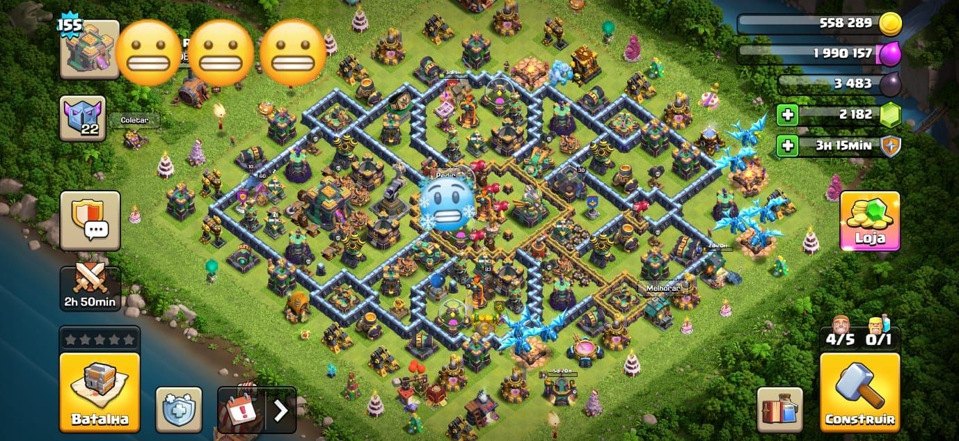 CONTA COC + CV14 FULL + BASE DO CONTRUTOR FULL + NIVEL 155 + SUPERCELL ID