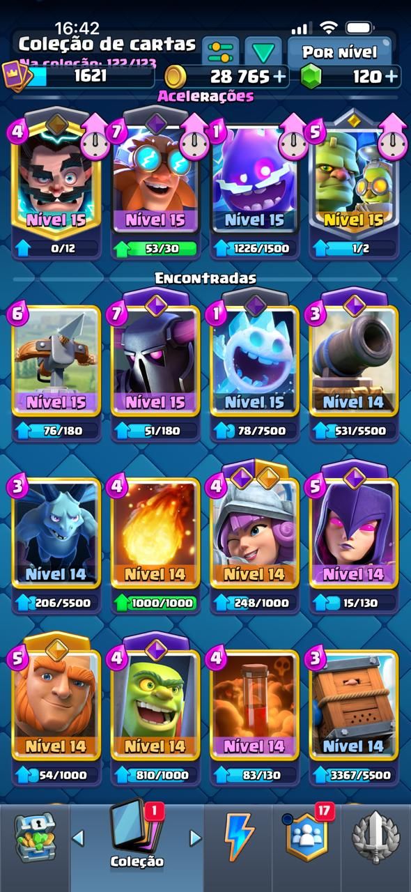 CONTAS JOGOS SUPERCELL UPADAS COM MUITOS ITENS. (CONTA ANTIGA DE BRAW)