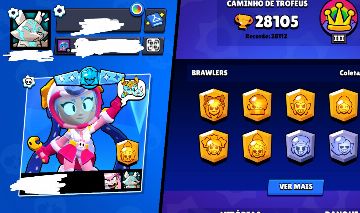 Conta de brawl stars de 2023 com sprays, Skins e Pins exclusivos
