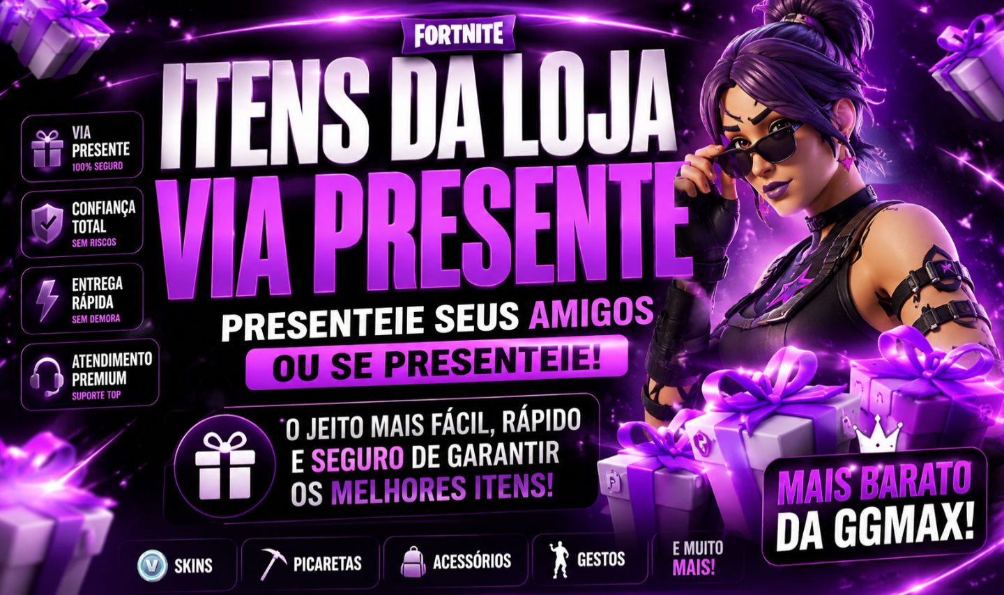 ENVIO DE PRESENTES FORTNITE - PRESENTES SKINS E INTENS DA LOJA!!