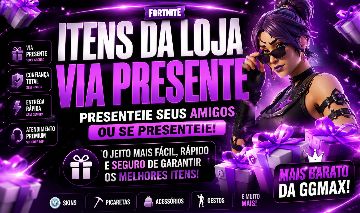 ENVIO DE PRESENTES FORTNITE - PRESENTES SKINS E INTENS DA LOJA!!