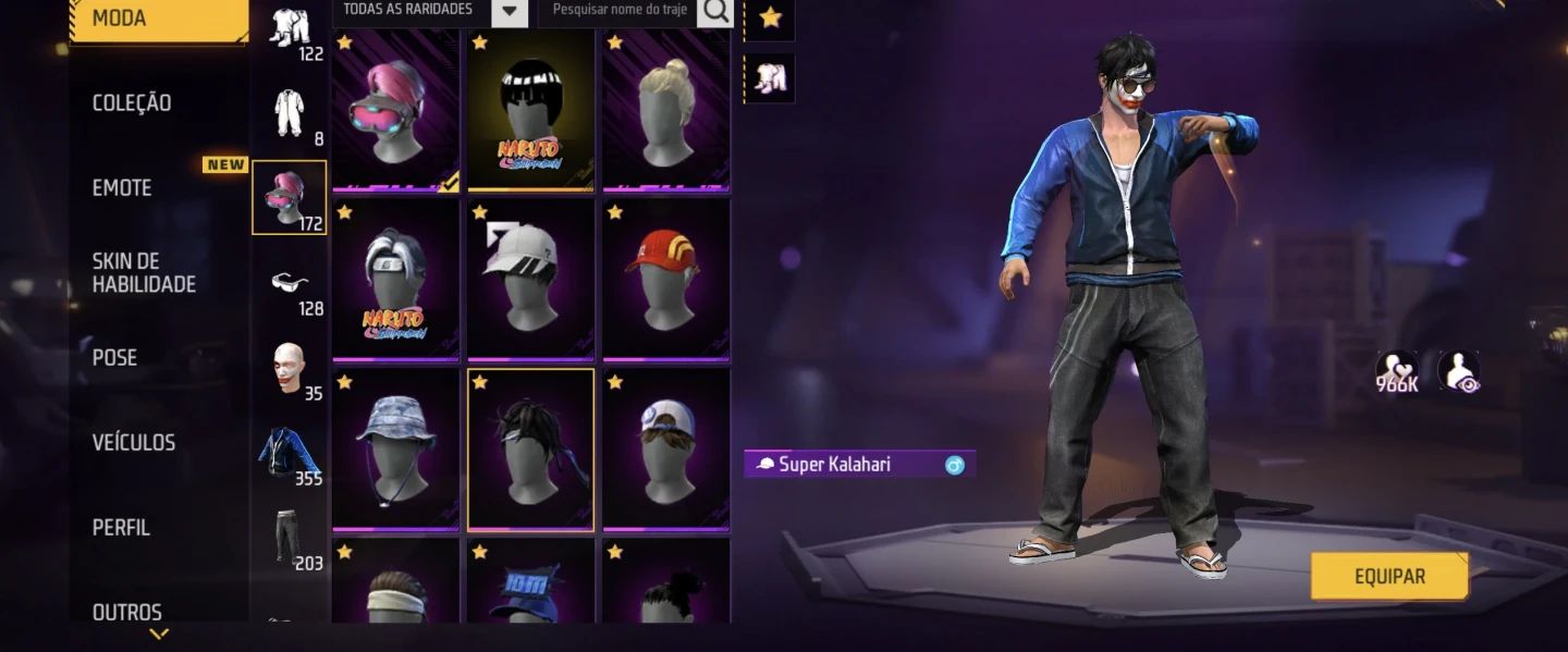 Conta Antiga Boa e Barata com Bastante Skins Feminina,ump e Xm8 Att + 355 Peitas
