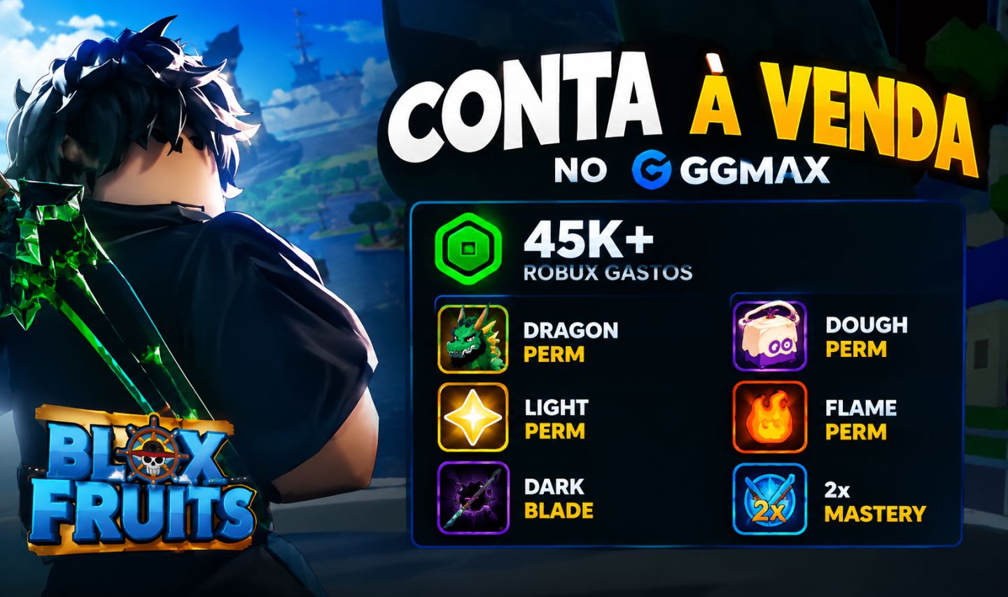 CONTA INSANA:DRAGÃO PERM + MASSA PERM + DARK BLADE + FRUTAS MÍTICAS NO INV
