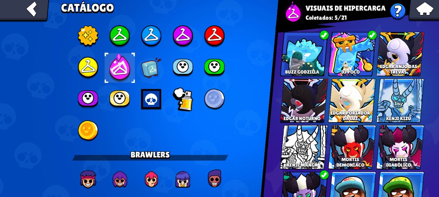 Conta de Brawl Stars com 53k de troféus e 99 Brawlers ( criada em 2021 )