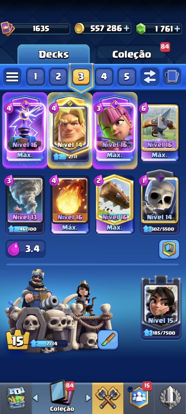 CONTA CLASH ROYALE 13K DE TROFEUS