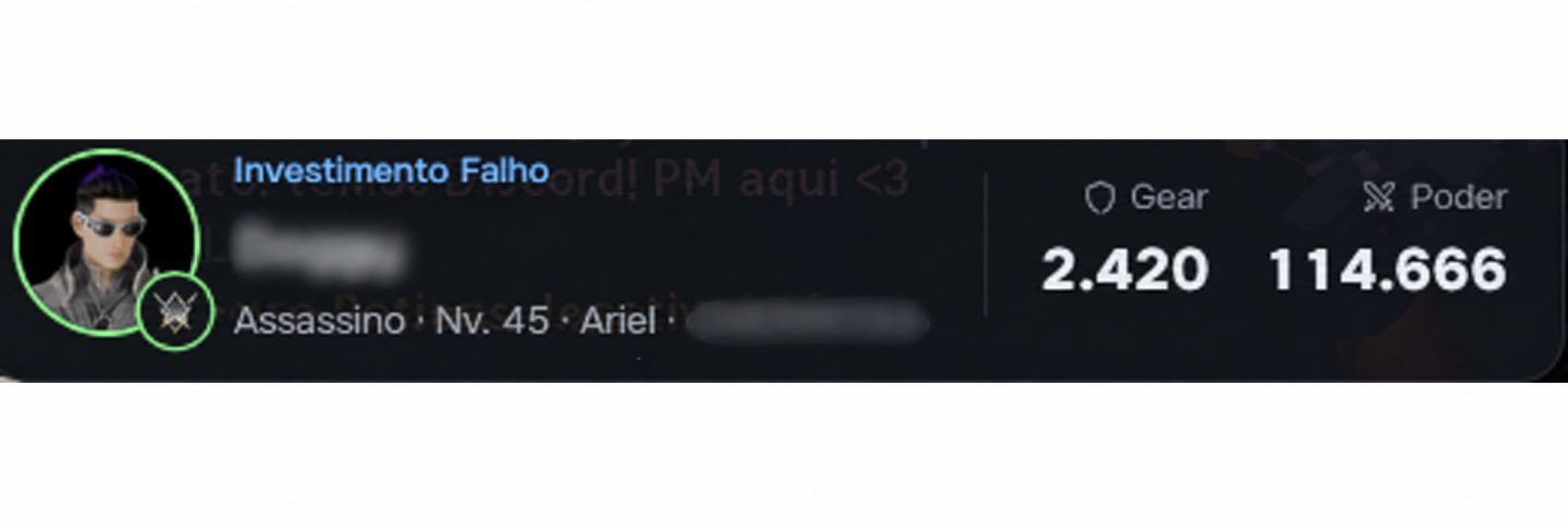 ASSASSIN COM 115.6K CP, EQUIPAMENTOS APRIMORADOS, FULL ACESS
