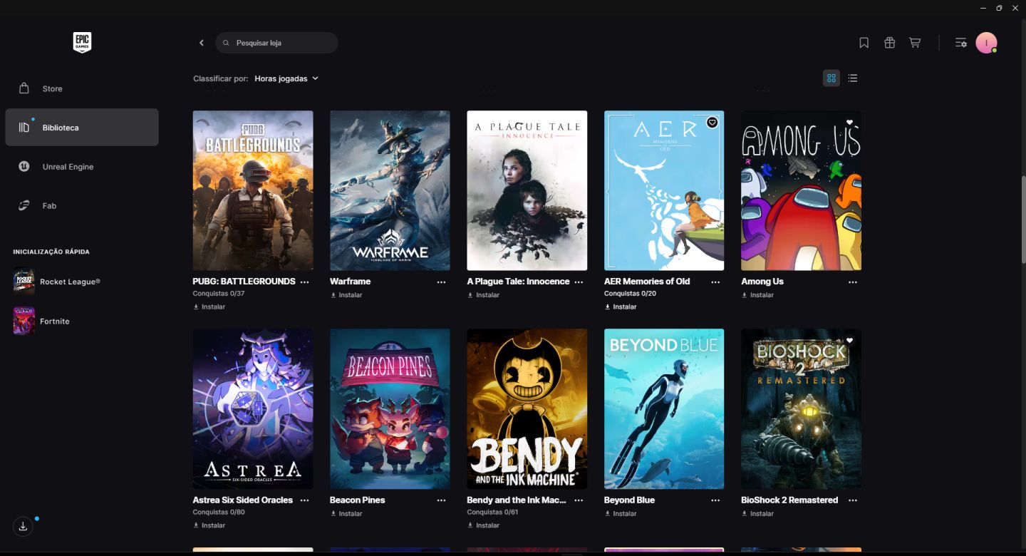 Conta Epic Games - Hatsune Miku, Doom Slayer, Rocket League, Jogos e +