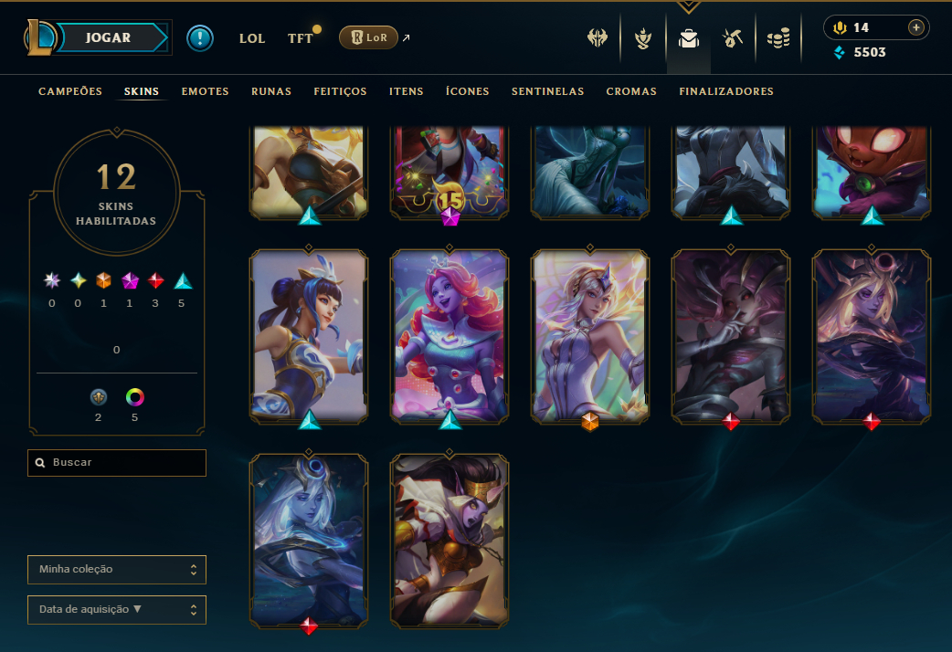 CONTA MAIN LUX | ELEMENTALIST | 35 CAMPEÕES | NÍVEL 63 FULL ACESSO | +SKINS |SUP