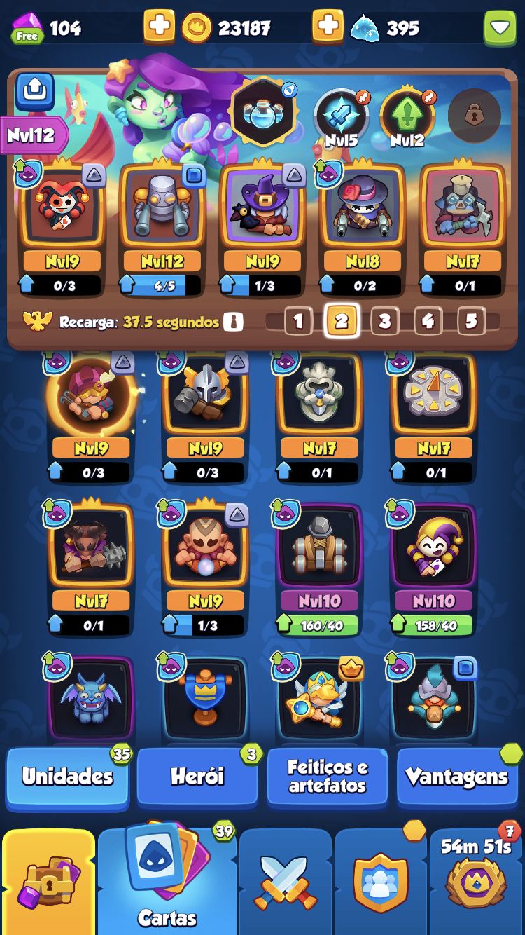 Conta Rush Top robô Lv13