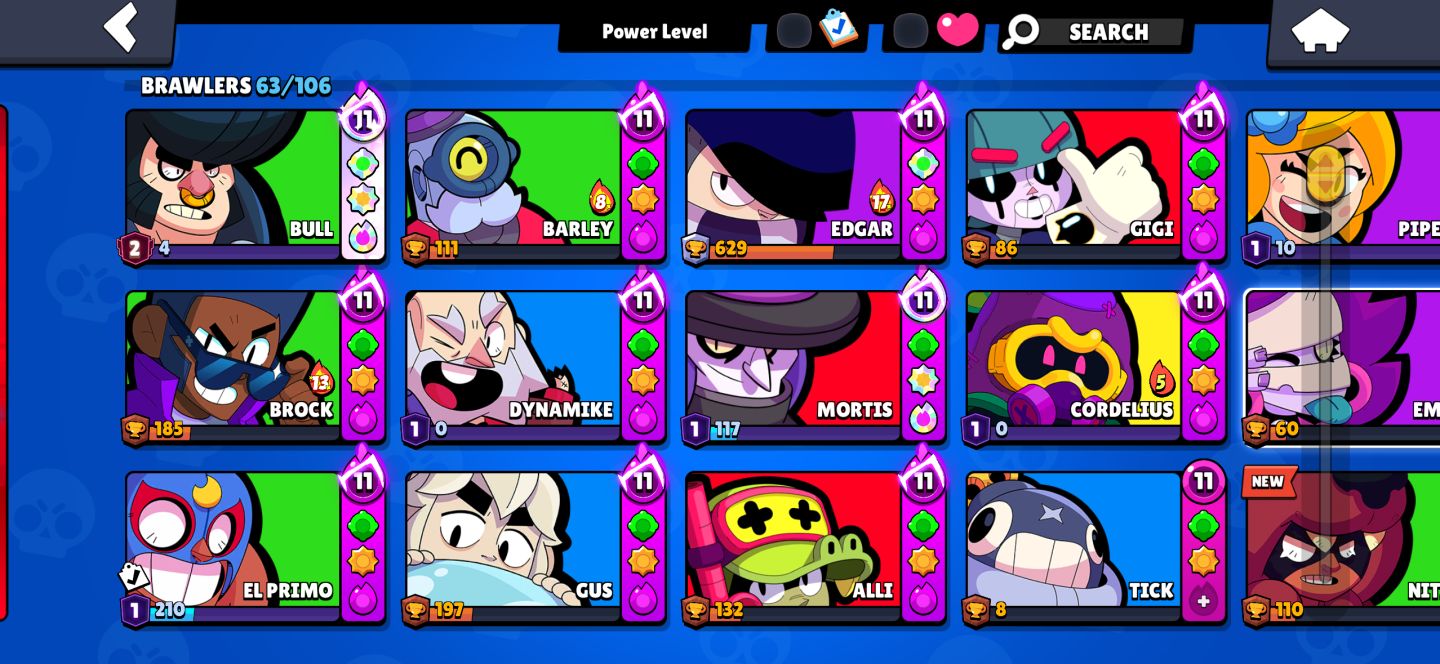 Conta de Brawl Stars Boa para ranked com mortis de ouro e outras skins