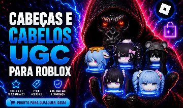 Cabeças e cabelos UGC para Roblox
