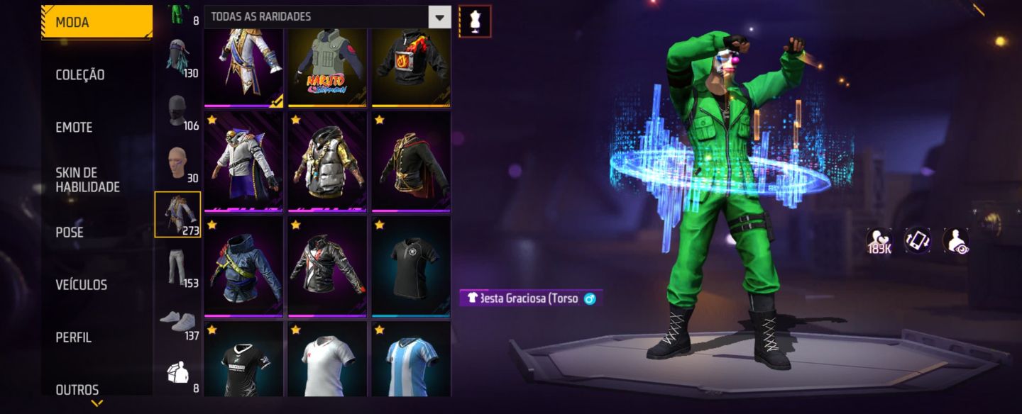 Conta Free Fire Básica Com Top Criminal e Bandeirão
