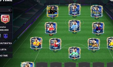 Conta ger 121 nível 48 FC mobile com dembele 122 Zé 122 pedri 121 e Rice 121