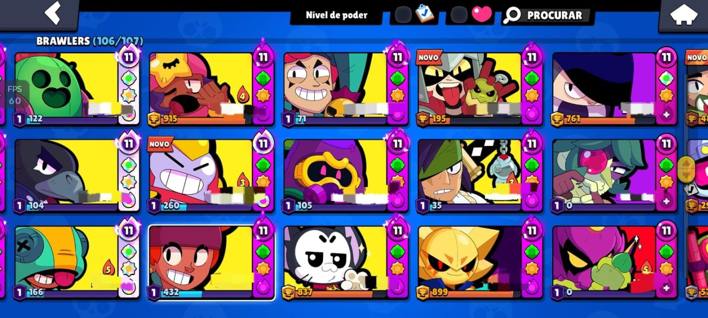CONTA BRAWL STARS COMPLETA E FULL