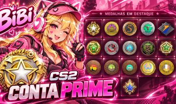 CONTA PRIME PERFEITA PARA MAIN/SMURF 16 MEDALHAS
