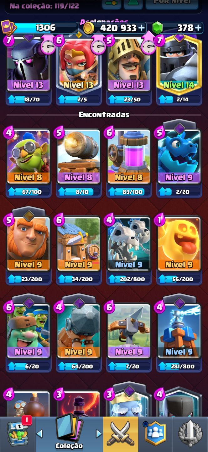 CONTA DE CLASH ROYALE ARENA 19