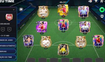 FIFA móbile- conta ger 119 melhor valor de mercado