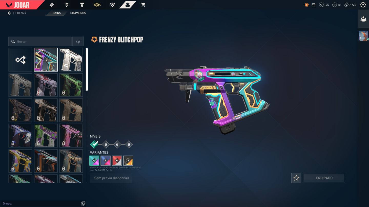 CONTA VALORANT FULL | VANDAL SUBLIME + ADAGA GLITCHPOP + ESPADA SOBERANIA + SKIN