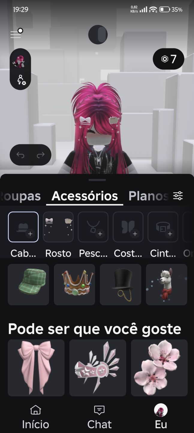Conta Feminina Roblox