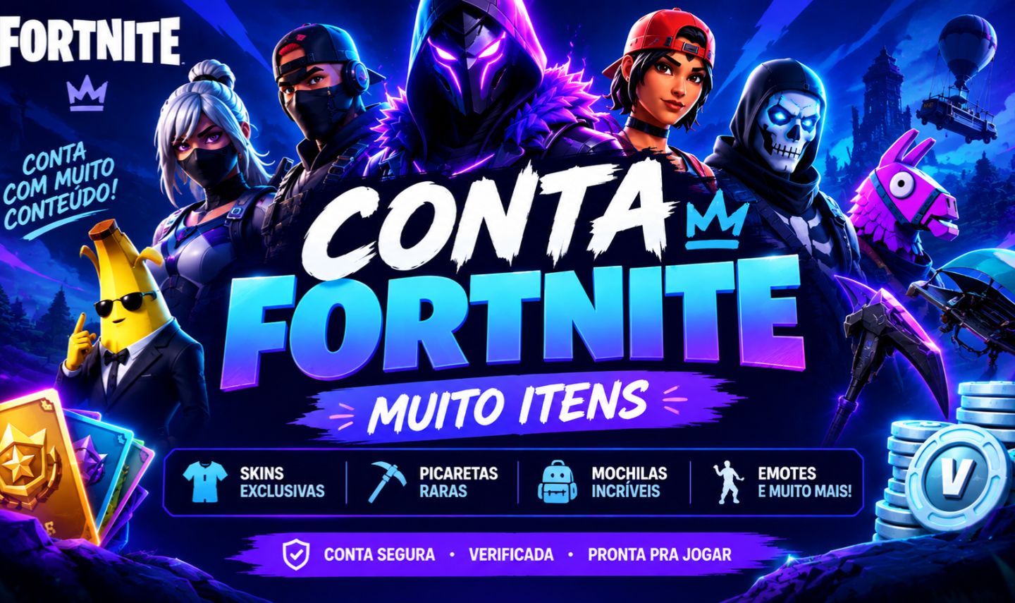 CONTA FORTNITE | 189 SKINS | PASSES ANTIGOS | MUITOS ITENS | CONTA COMPLETA
