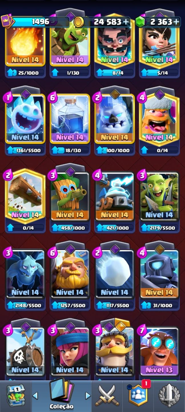 CONTA CLASH ROYALE RARA / CONTA 10 ANOS / 10k TROFÉUS / MUITOS COSMÉTICOS