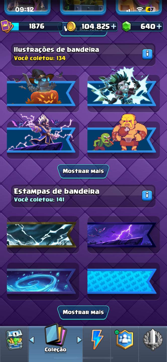 Conta clash royale bem tunada