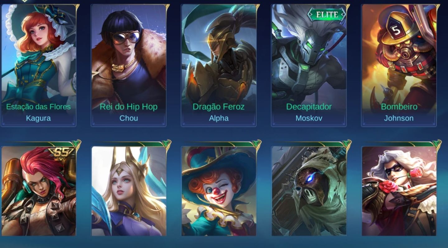 CONTA MLBB COM +7 ANOS DE HISTÓRIA | BORDAS EXCLUSIVAS & SKINS